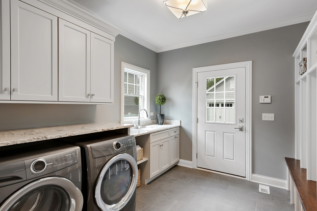 Utility room in a UK home